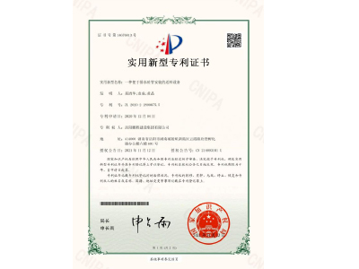 一種便于排水砼管安裝的送料設(shè)備-實(shí)用新型專(zhuān)利證書(shū)(易清華、袁成、黃晶)